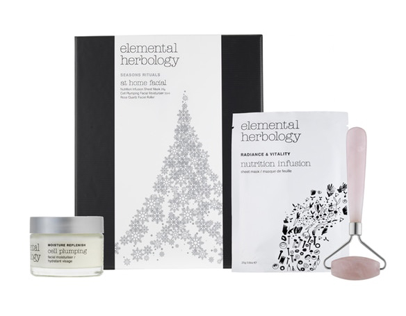 The ideal at home pamper kit for a salon experience with Elemental Herbology's Facial Set