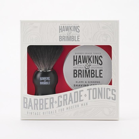 Gift him this Valentine's Day with a Hawkins & Brimble shaving gift set