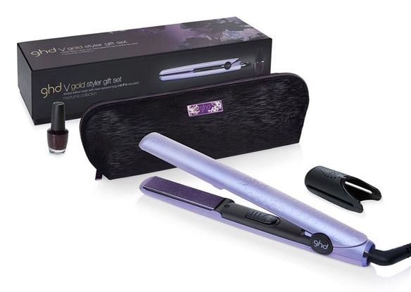 Shop this GHD Nocturne Collection hair straightener styler for straight hair and textured waves for Valentine's Day