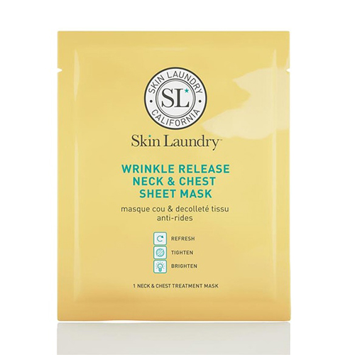 Lest not forget our neck and chest with this Skin Laundry mask. This mask for your décolletage will not only leave skin smoother, firmer and more improved, but it will make you feel great too.