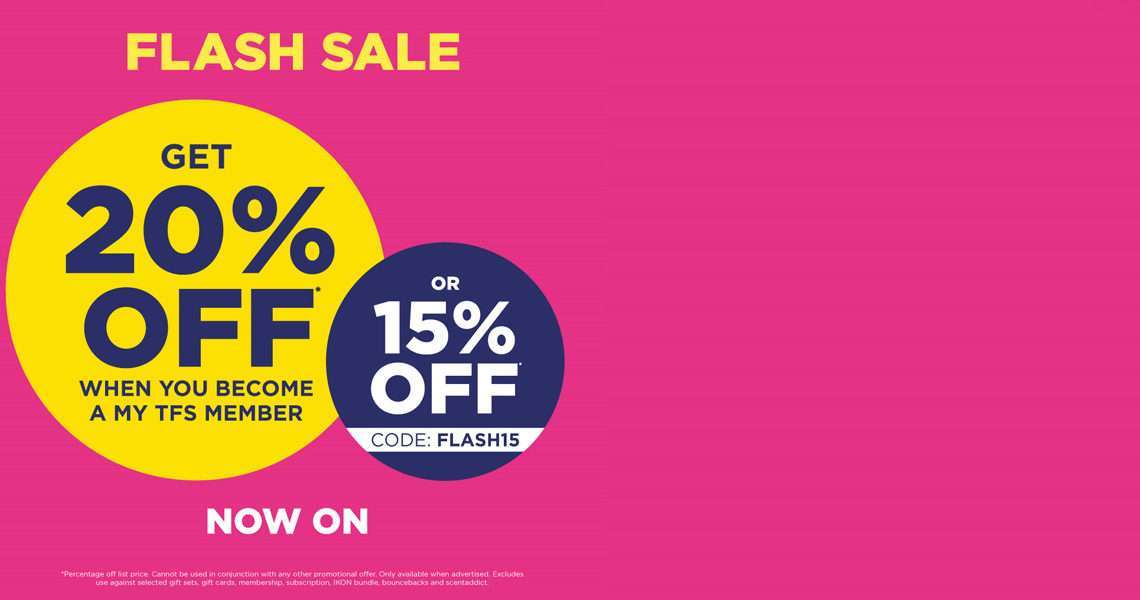 Save 15%* on fragrance with Flash