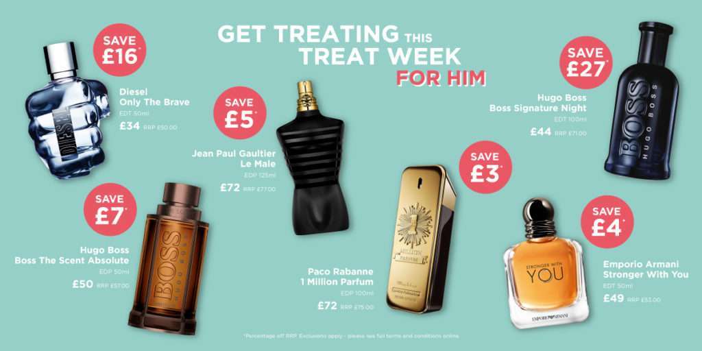 Save up to 70%* off fragrance at The Fragrance Shop during Treat Week