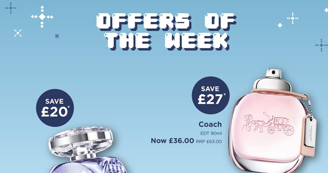 Shop Father's Day offers of the week with savings over £20 on Coach and Jimmy Choo fragrances