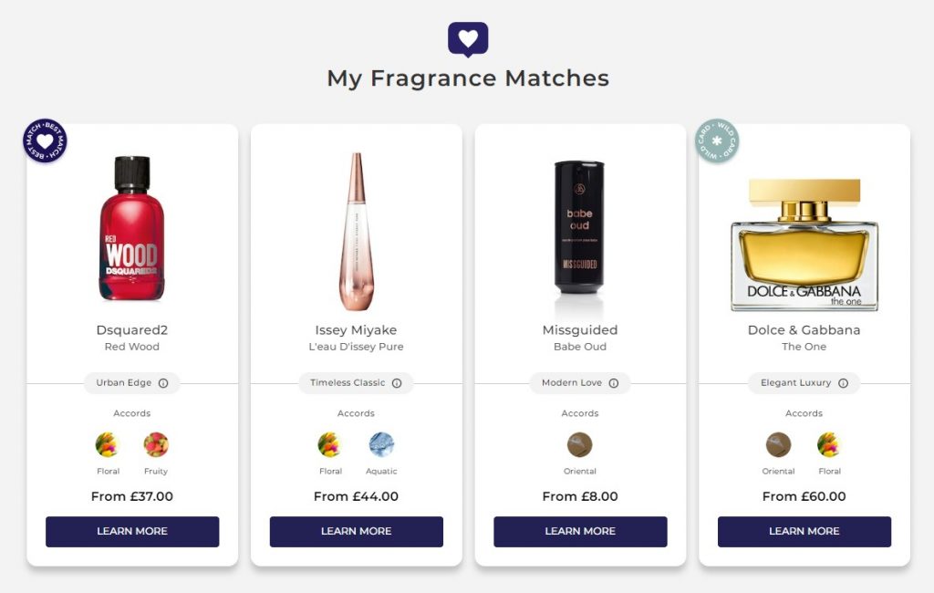 Fragance Match quiz