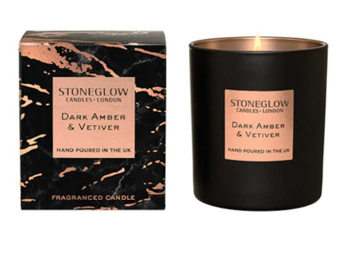 Stoneglow Dark Amber & Vetiver Luna Dark Scented Candle